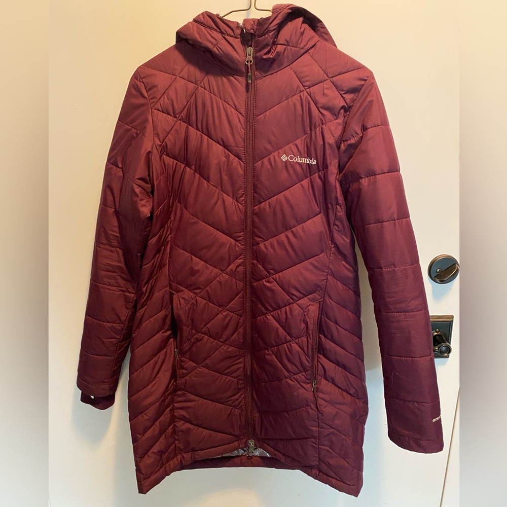 Columbia Maroon Quilted Jacket